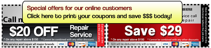 Garage door service coupons